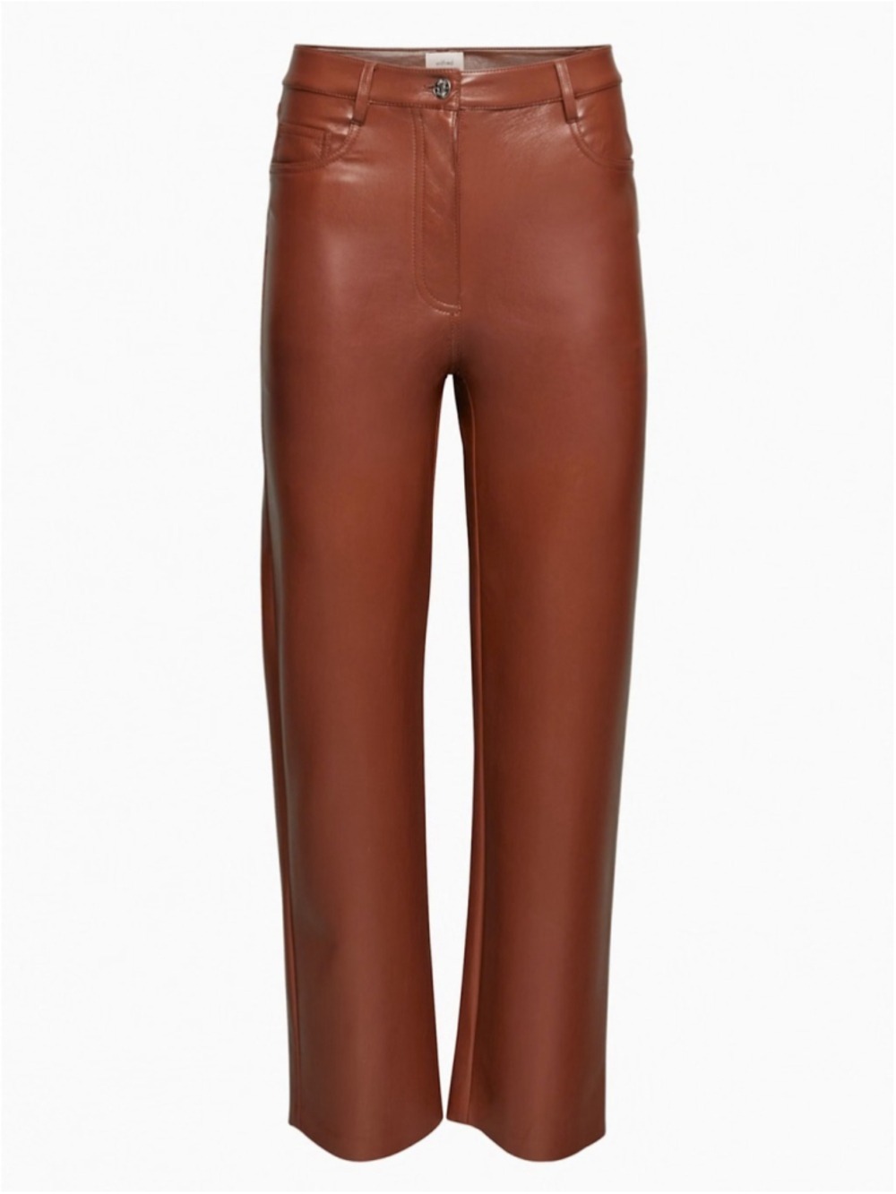 Aritzia The Melina Cropped Pant in Cognac Size 2 - Picture 5 of 15